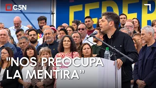 "It is an IGNORANT AND INSENSITIVE GOVERNMENT" | AXEL KICILLOF IN AVELLANEDA