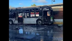 IndyGo bus catches fire on north side; police suspecting arson