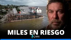 🌊 River rising and livestock alert: Producers move cattle from the islands 🐂