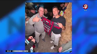 A Patronato fan traveled to Pujato to thank Scaloni