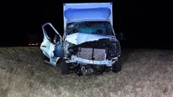 A kamionnak ütközött kisteherautó áttért a szemközti oldalra az M5-ösön