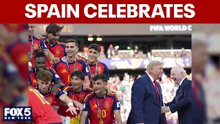 Spain posts World Cup celebration picture without Trump