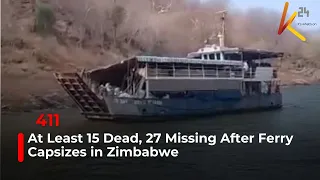 At Least 15 Dead, 27 Missing After Ferry Capsizes in Zimbabwe