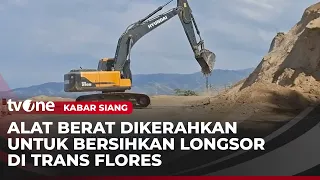 Kendaraan Berat Bersihkan Jalan Nasional Trans Flores yang Terblokade Longsor | Kabar Siang