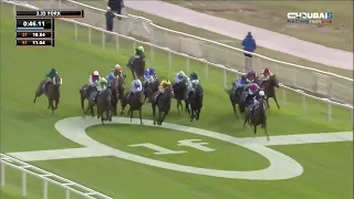 Bacio 🏇 ridden by jockey Juan J. Hernandez.. wins the fourth race at the York Ebor Festival