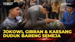 Momen Jokowi, Gibran & Kaesang Duduk Bersama di Nikahan Anak Andi Azwan