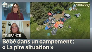 Bébé dans un campement : réaction du Réseau d'aide aux personnes seules et itinérantes de Montréal