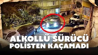 Polisten kaçan alkollü sürücü park halindeki araçlara çarptı
