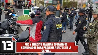 PNC and Army conduct joint operations to prevent robberies in the capital