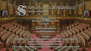 Presentation of the volume "From Cavour to the Republic"