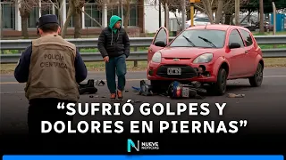 🚨 ACCIDENT IN ORO VERDE: Car and motorcycle collide in front of UADER 🏍️🚗