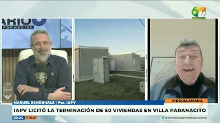 09/02/2026 Manuel Schonhals IAPV put up for bid the completion of 50 homes in Villa Paranacito PM...