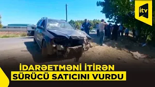 İdarəetmədən çıxan maşın yol kənarındakı satıcını vurdu
