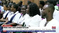 Free SHS implementation: Current policy not sustainable, calls for targeted approach - Prof. Quartey