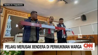 Viral Pemotor Rusak Palang Pintu Pelintasan dan Bendera Merah Putih