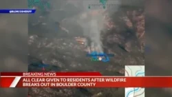 Evacuation warnings lifted after small wildfire in Boulder County