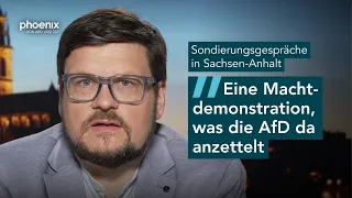 Sachsen-Anhalt: Lars Frohmüller (MDR) zum aktuellen Stand der Regierungsbildung
