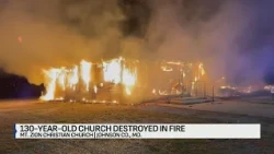 Patrons vow to rebuild after 130-year-old church burns down