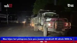 Men kijan  lari pòtoprens leve pou jounen vandredi 30 oktob 2026 la