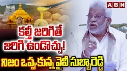 కల్తీ జరిగితే జరిగి ఉండొచ్చు! నిజం ఒప్పుకున్న వైవీ సుబ్బారెడ్డి | Subbareddy About Ghee Adulteration
