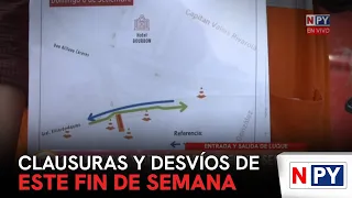 Weekend road closures and detours