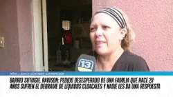 “No se puede vivir así”: desesperado reclamo en Rawson por derrames cloacales