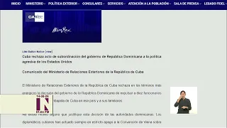 Cuba rechaza expulsión de diez diplomáticos de República Dominicana