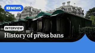 Trump's history of banning news outlets from the White House, Pentagon and Treasury | ABC NEWS