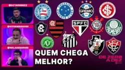 QUEM CHEGA MELHOR E QUEM CHEGA PIOR PARA O BRASILEIRÃO 2026? | DE ZERO A DEZ