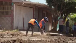 Managua mejora calles en el barrio Anexo Villa Libertad