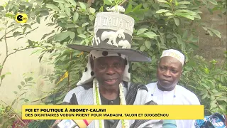 Foi et politique à abomey-calavi : des dignitaires vodun prient pour WADAGNI, TALON et DJOGBENOU