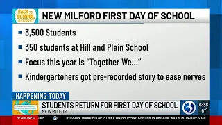 The first Connecticut school district to go back to class is New Milford
