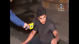 Motorcyclist miraculously survives after crashing into a wall in Managua