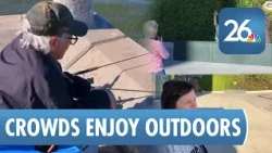 Perfect fall weather draws crowds outdoors across Northeast Wisconsin ahead of Packers-Bears game