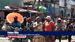 Pétion-Ville | Opération de démolition pour libérer les trottoirs