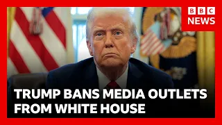 Trump bans CNN and Politico from White House | BBC News