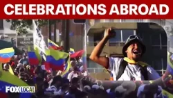 Celebrations in Chile, Colombia follow Maduro’s removal
