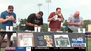 Hot Dogs Beware: Joey Chestnut gets a "taste" of Quincy