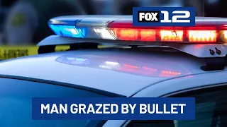 Milwaukie police investigating reported gunfire; one man grazed by bullet