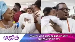 Comedian Alibaba and wife, Mary, dedicate their triplet sons