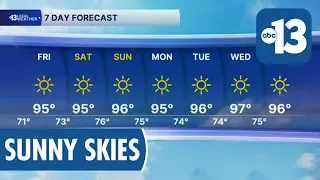 Still warm and sunny Friday in Las Vegas