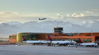 Why did incoming flights divert from Salt Lake City due to extreme heat?