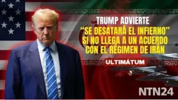“Se desatará el infierno”: Trump advierte al régimen de Irán si no llega a un acuerdo