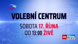 Jak dopadne 2. kolo voleb do Senátu? Sledujte VOLEBNÍ CENTRUM v sobotu 17. října na CNN Prima NEWS!