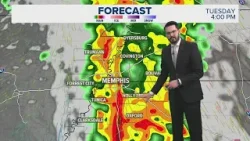 Memphis area expecting severe thunderstorms Tuesday