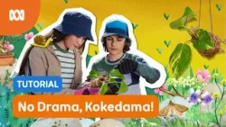 No Drama, Kokedama ?✨ | Gardening Australia Junior | ABC Kids