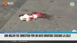 Fuerte accidente en pleno centro: una mujer de 60 años fue embestida por un auto