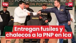 Presidente José Jerí participa en la entrega de equipamiento a la Policía Nacional del Perú en Ica