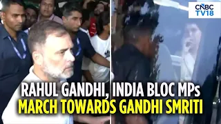 WATCH: Rahul Gandhi & Opposition Leaders Lead NEET Protest March To Gandhi Smriti | NEET Row