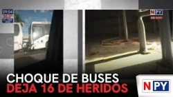 Chocaron dos colectivos: Hay 16 heridos Chocaron dos colectivos: Hay 16 heridos